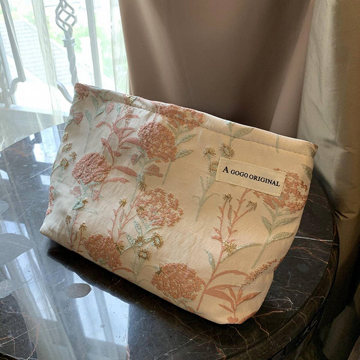 Floral Cosmetic Bag