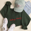 FEELING MERRY Embroidered Fleece