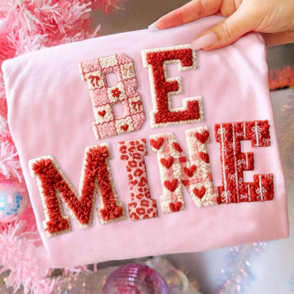 Faux Yarn Crochet Be Mine Valentines Day Sweater