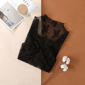 Mesh Blouse: Black