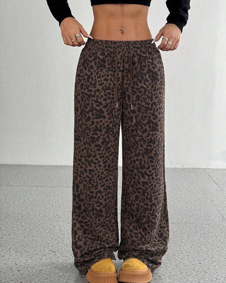 Leopard Print Sweatpants