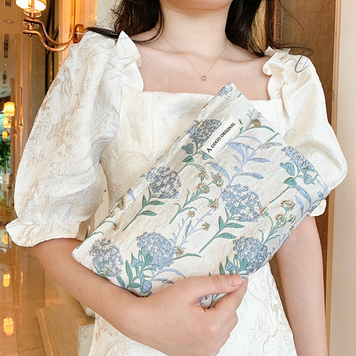 Floral Cosmetic Bag