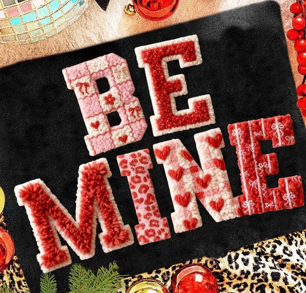 Faux Yarn Crochet Be Mine Valentines Day Sweater