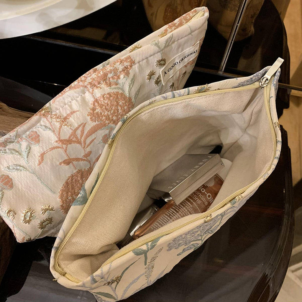 Floral Cosmetic Bag