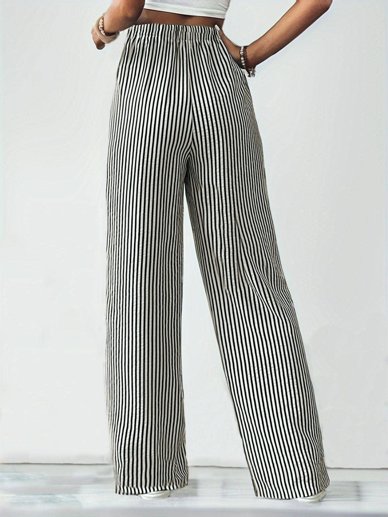 Striped Linen Pants