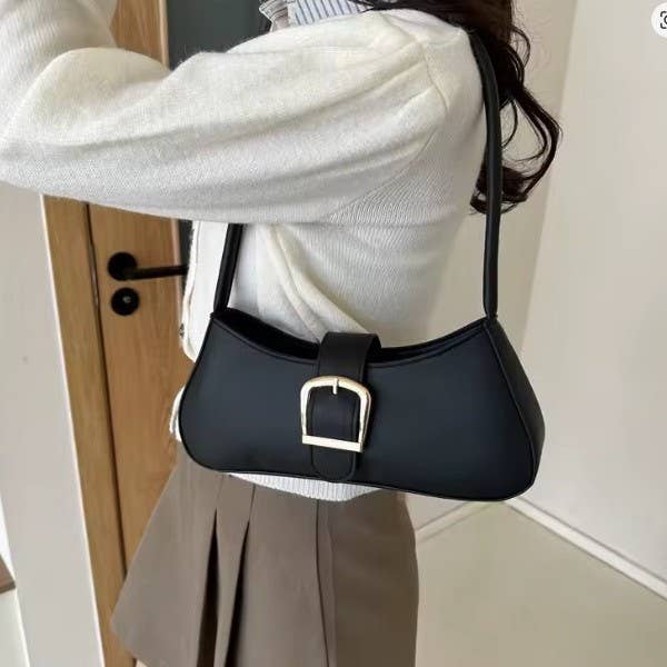 Shoulder Handbag: Black