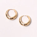 14K Gold-Dipped Hoop Earring: GLD / ONE SIZE